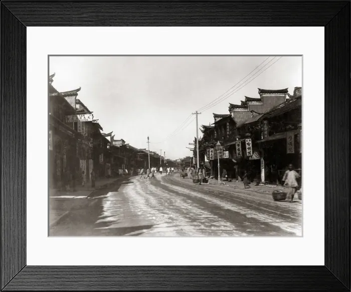Framed Print : Chinese quarter, Shanghai, China, circa 1890 Framed Print : Chinese quarter, Shanghai, China, circa 1890