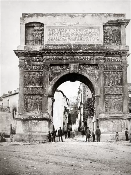 The Arch of Trajan, Benevento, near Naples, Itlay, circa 187