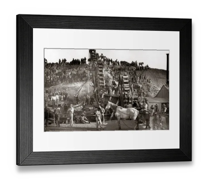 Framed Print : Washing gear, Bultfontein diamond mine, South Africa Framed Print : Washing gear, Bultfontein diamond mine, South Africa