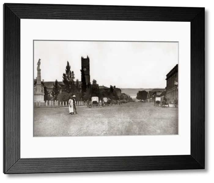 Framed Print : Church Stree, Pietermaritzburg, South Africa, circa 1888stud Framed Print : Church Stree, Pietermaritzburg, South Africa, circa 1888stud