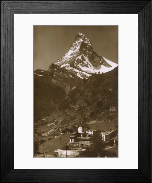 Framed Print : Zermatt - Switzerland with Matterhorn at rear Framed Print : Zermatt - Switzerland with Matterhorn at rear