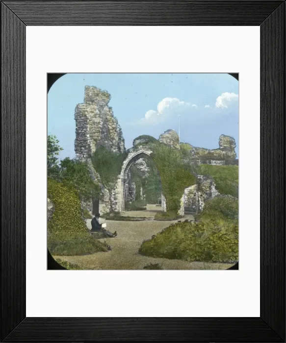 Framed Print : Hastings Castle, East Sussex Framed Print : Hastings Castle, East Sussex