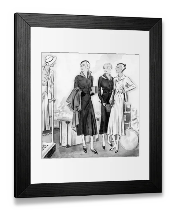 Framed Print : Outfits for an ocean cruise Framed Print : Outfits for an ocean cruise