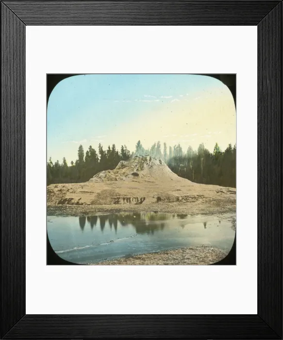 Framed Print : USA - Geyser Cave, Yellowstone Park Framed Print : USA - Geyser Cave, Yellowstone Park