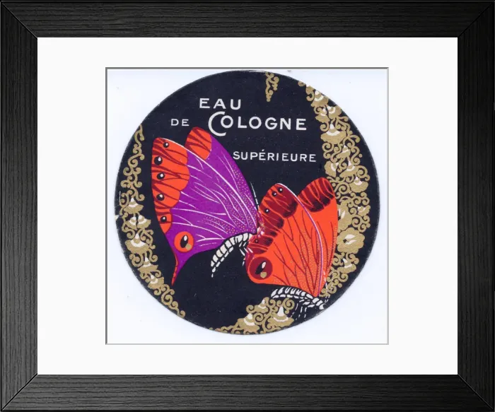 Framed Print : Perfume label, Eau de Cologne superieure Framed Print : Perfume label, Eau de Cologne superieure