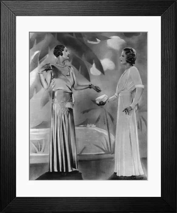 Framed Print : Evening frocks for fashionable casinos Framed Print : Evening frocks for fashionable casinos