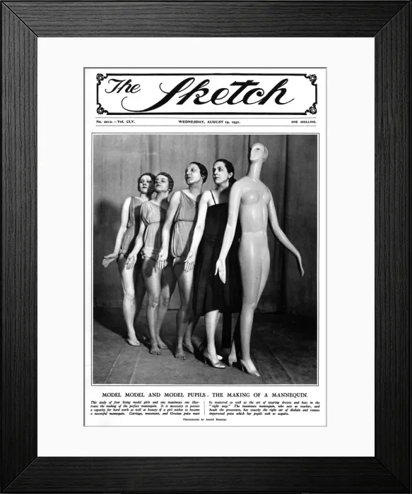 Framed Print : Sketch cover - the making of a mannequin Framed Print : Sketch cover - the making of a mannequin