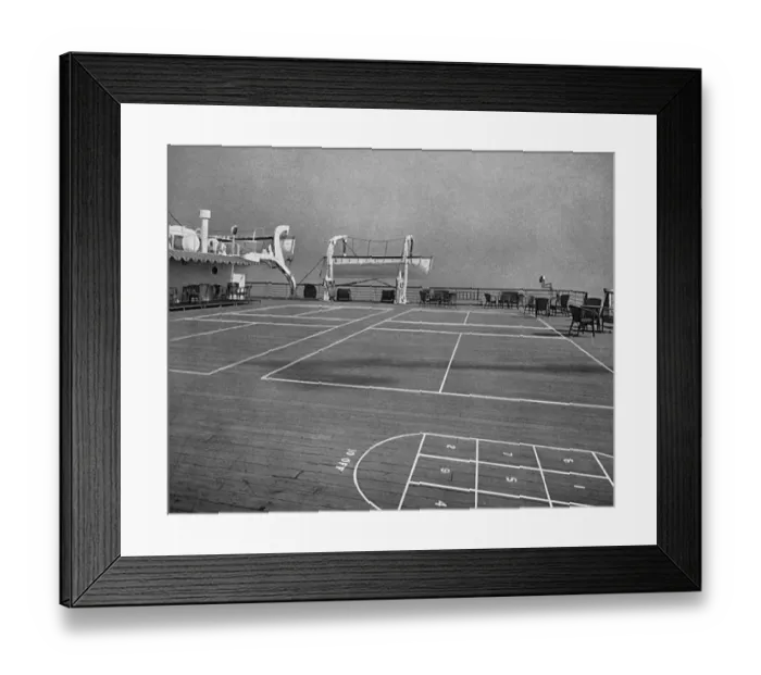 Framed Print : The sports deck on board the Reina del Pacifico cruise ship Framed Print : The sports deck on board the Reina del Pacifico cruise ship