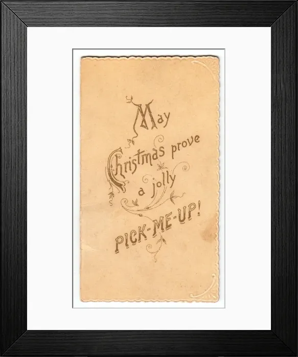 Framed Print : Front cover of a Christmas card Framed Print : Front cover of a Christmas card