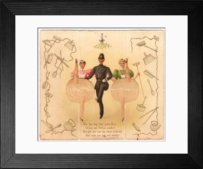 Framed Print : Inside a pop-up New Year card Framed Print : Inside a pop-up New Year card