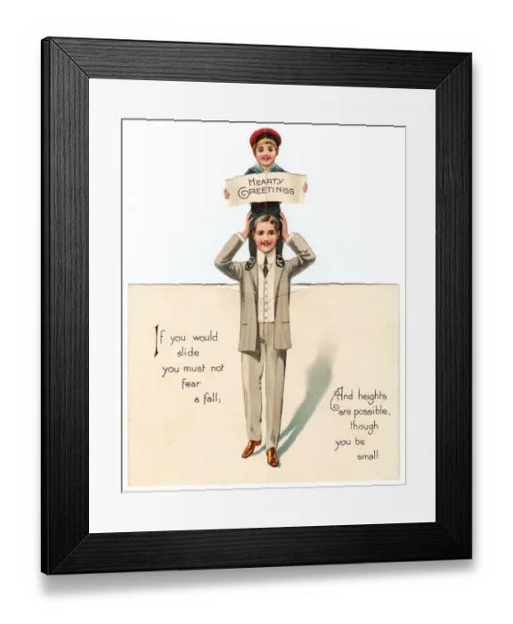 Framed Print : Part of a pop-up Christmas card Framed Print : Part of a pop-up Christmas card