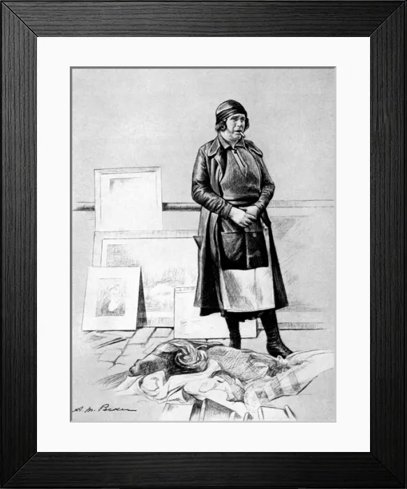 Framed Print : London Street Types - The Caledonian Market Framed Print : London Street Types - The Caledonian Market