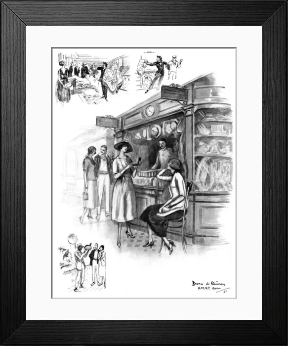 Framed Print : Shopping on board a cruise liner Framed Print : Shopping on board a cruise liner