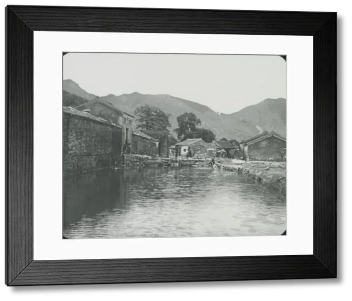 Framed Print : South China - Moated House Framed Print : South China - Moated House