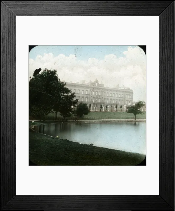 Framed Print : Palace - colonade building across water. Part of Box 34 Boswell Collection Framed Print : Palace - colonade building across water. Part of Box 34 Boswell Collection