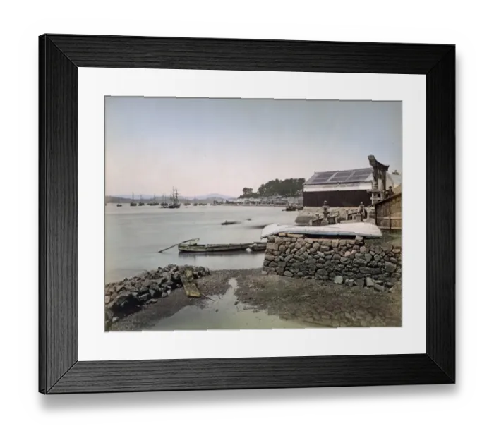 Framed Print : Ships at Shimonoseki, Japan, circa 1880s Framed Print : Ships at Shimonoseki, Japan, circa 1880s
