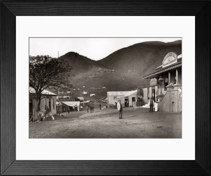 Framed Print : Mining - Crown St Barberton, Transvaal, South Africa, circa Framed Print : Mining - Crown St Barberton, Transvaal, South Africa, circa