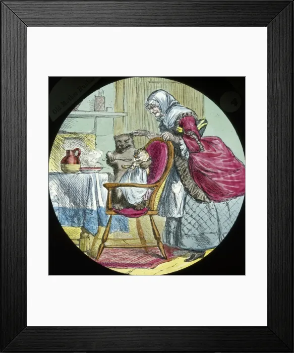 Framed Print : Nursery Rhymes - He was feeding the cat Framed Print : Nursery Rhymes - He was feeding the cat