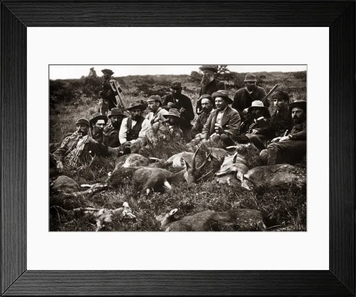 Framed Print : Game hunters, South Africa, circa 1888 (Robert Harris studio Framed Print : Game hunters, South Africa, circa 1888 (Robert Harris studio
