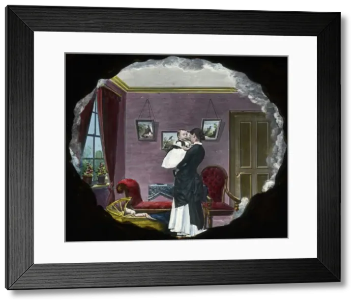 Framed Print : Nursery Rhymes - Mother and infant Framed Print : Nursery Rhymes - Mother and infant