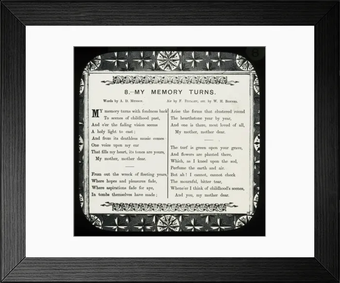 Framed Print : Nursery Rhymes - My Memory turns Framed Print : Nursery Rhymes - My Memory turns