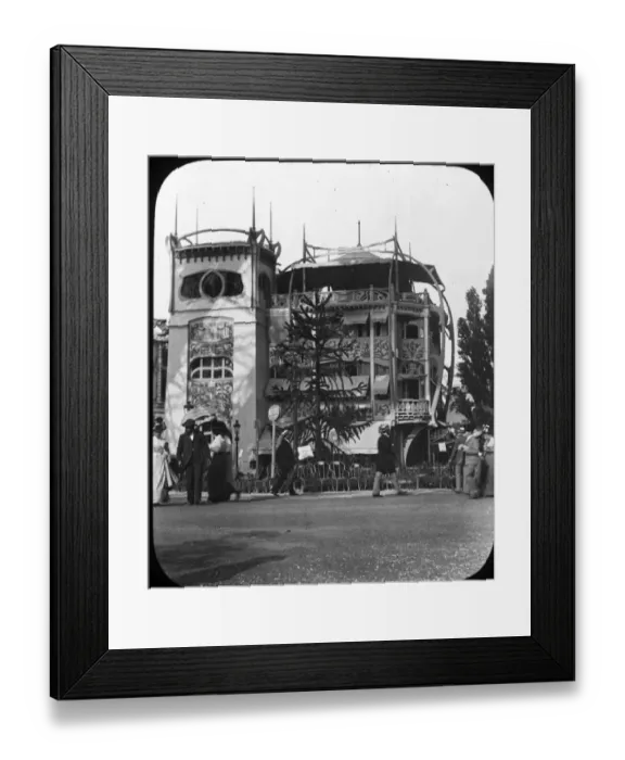 Framed Print : Paris Exhibition of 1889 - Pavilion Bleu Framed Print : Paris Exhibition of 1889 - Pavilion Bleu