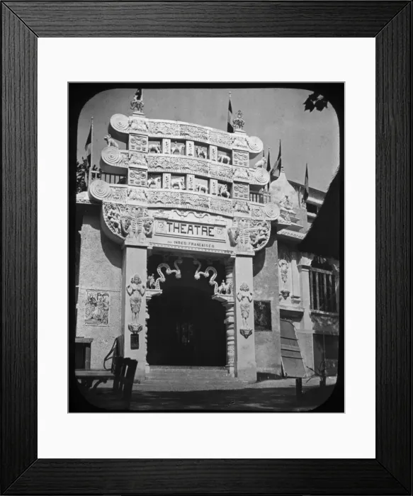 Framed Print : Paris Exhibition of 1889 - Entrance to the French Indies Th Framed Print : Paris Exhibition of 1889 - Entrance to the French Indies Th