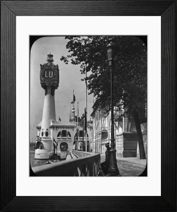 Framed Print : Paris Exhibition of 1889 - Quai de Billy Framed Print : Paris Exhibition of 1889 - Quai de Billy