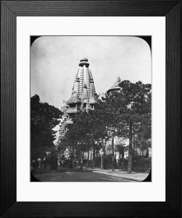 Framed Print : Paris Exhibition of 1889 - Round the World Exterior Framed Print : Paris Exhibition of 1889 - Round the World Exterior
