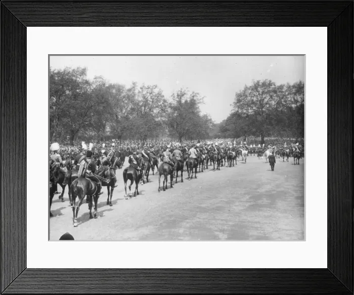 Framed Print : Funeral of Edward VII - Kingly Escort Framed Print : Funeral of Edward VII - Kingly Escort