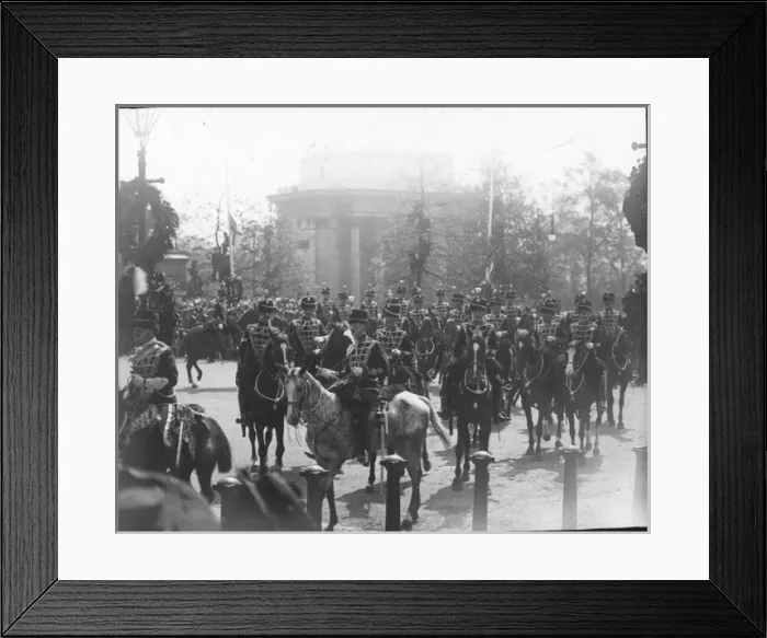 Framed Print : Funeral of Edward VII - Territorials (in Procession) Framed Print : Funeral of Edward VII - Territorials (in Procession)