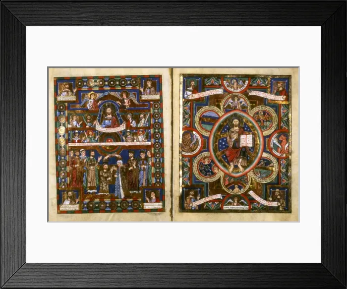 Framed Print : The Gospels of Henry the Lion Framed Print : The Gospels of Henry the Lion