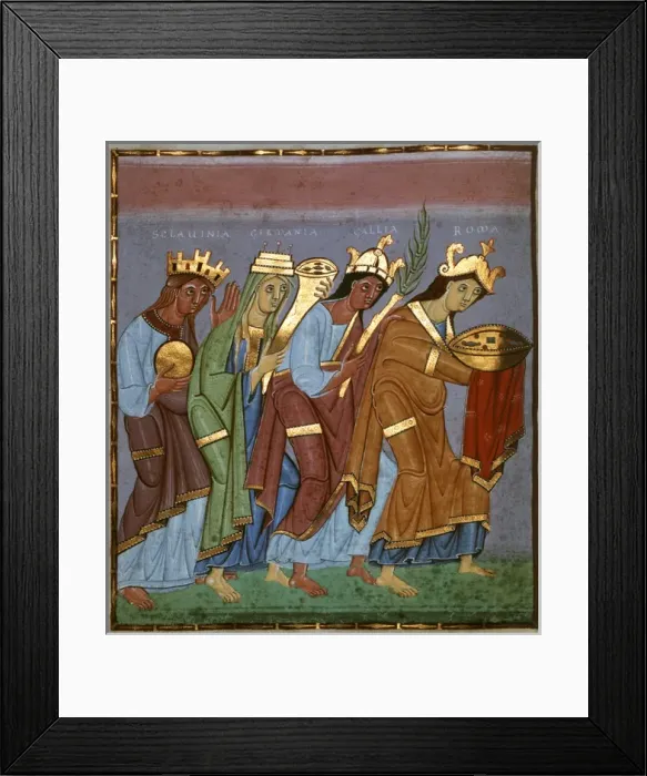 Framed Print : The Gospels of Henry the Lion Framed Print : The Gospels of Henry the Lion