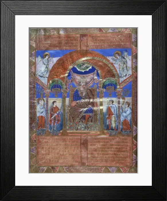 Framed Print : The Gospels of Henry the Lion Framed Print : The Gospels of Henry the Lion