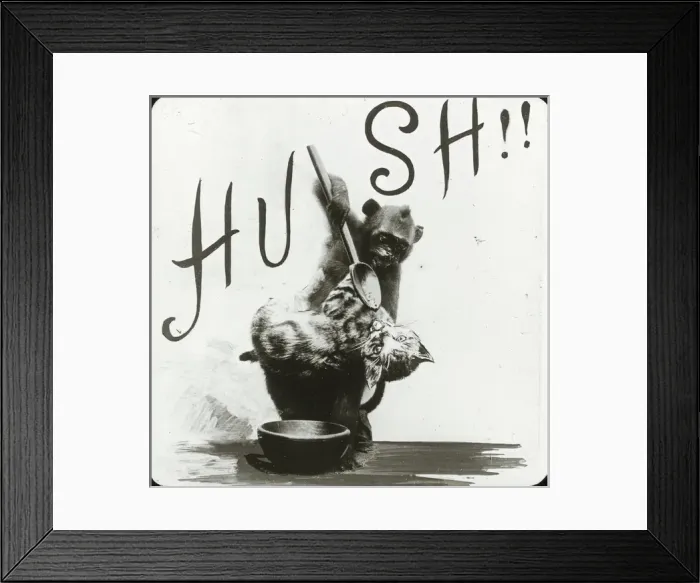Framed Print : Mottos - Hush Framed Print : Mottos - Hush