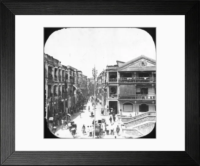 Framed Print : Hong Kong - Queens (Road) Street Framed Print : Hong Kong - Queens (Road) Street