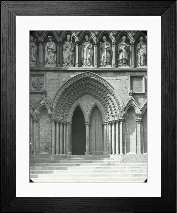 Framed Print : English Cathedrals - South Door Lichfield Framed Print : English Cathedrals - South Door Lichfield