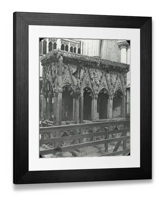 Framed Print : English Cathedrals - The shrine - St Albans Framed Print : English Cathedrals - The shrine - St Albans