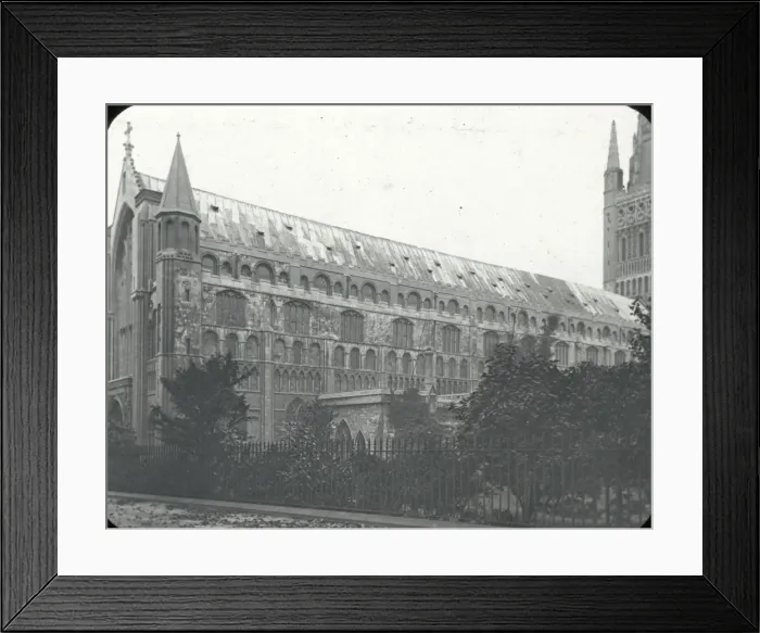 Framed Print : English Cathedrals - Norwich, South side of Nave Framed Print : English Cathedrals - Norwich, South side of Nave