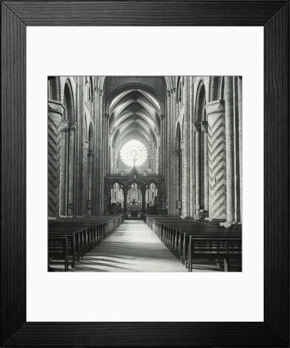 Framed Print : English Cathedrals - Durham Cathedral Nave Framed Print : English Cathedrals - Durham Cathedral Nave