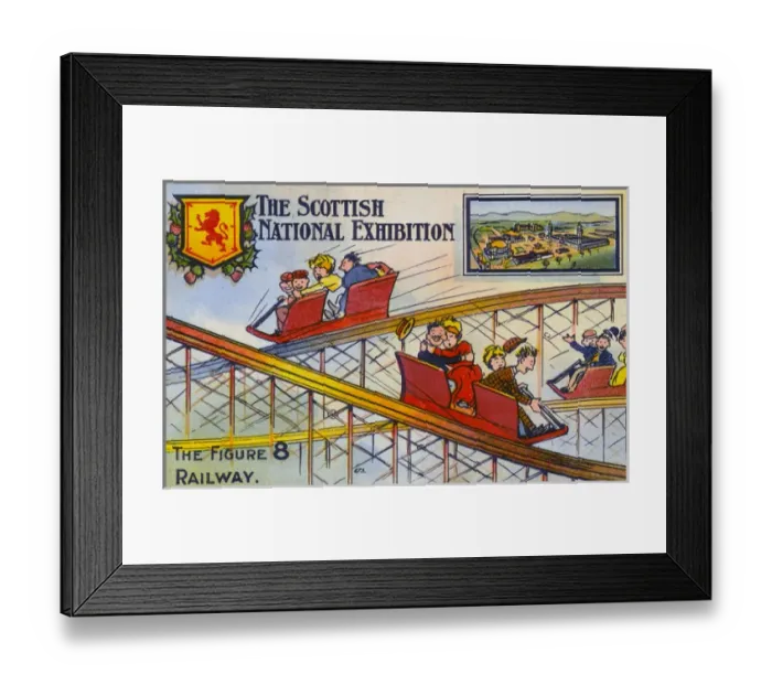 Framed Print : The Figure of Eight Railway - National Scottish Exhibition Framed Print : The Figure of Eight Railway - National Scottish Exhibition