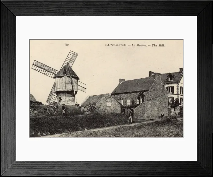 Framed Print : Saint-Briac-sur-Mer, France - The Windmill (Le Moulin) Framed Print : Saint-Briac-sur-Mer, France - The Windmill (Le Moulin)