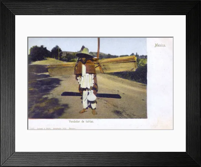 Framed Print : Mexico - Seller of Wooden boards Framed Print : Mexico - Seller of Wooden boards