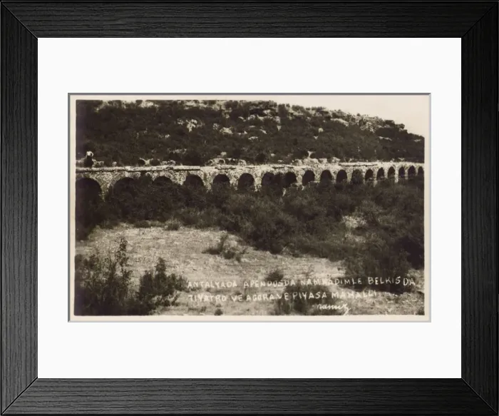 Framed Print : Antalya, Southern Turkey - Aspendos - Aqueduct Framed Print : Antalya, Southern Turkey - Aspendos - Aqueduct