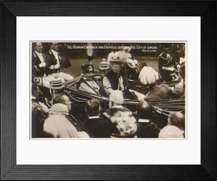 Framed Print : Wilhelm II and Empress Augusta Victoria visit London Framed Print : Wilhelm II and Empress Augusta Victoria visit London