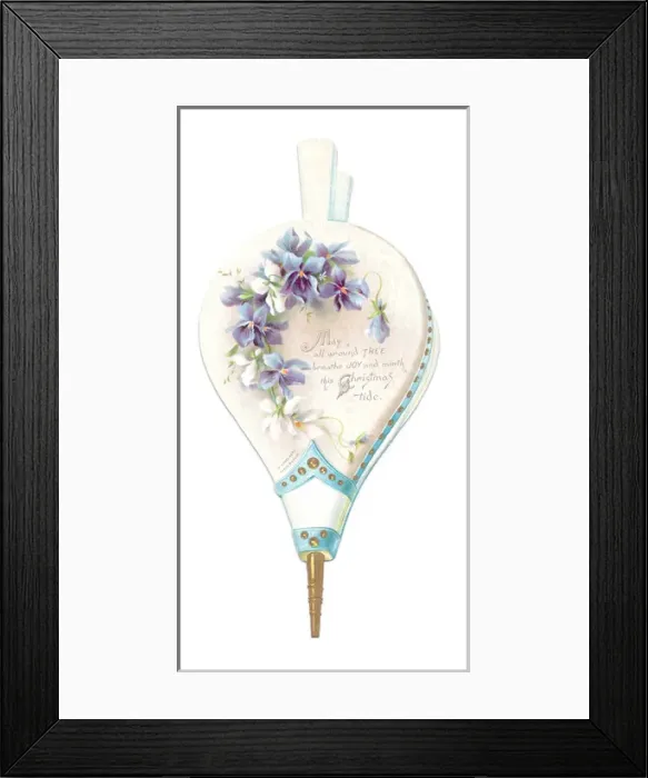 Framed Print : Christmas card in the shape of bellows Framed Print : Christmas card in the shape of bellows