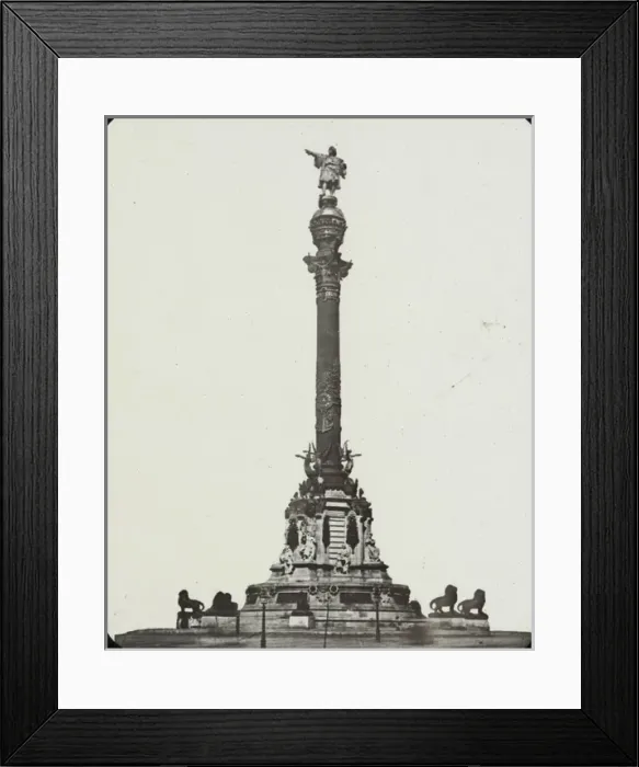 Framed Print : Spain and Portugal - Monument collumn - Barcelona Framed Print : Spain and Portugal - Monument collumn - Barcelona