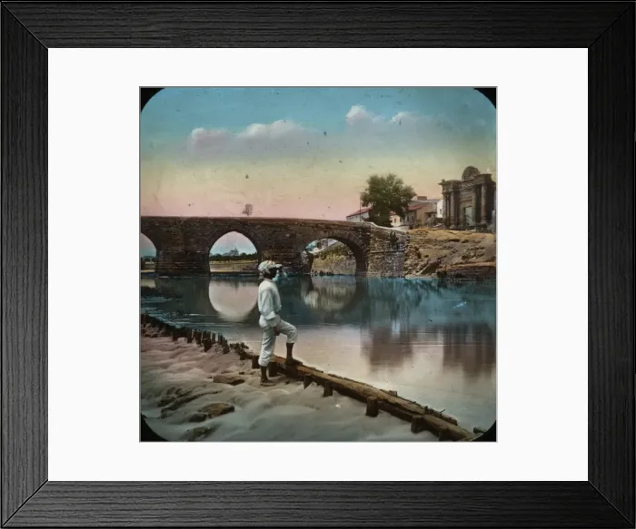 Framed Print : Spain and Portugal - Bridge and gateway Cordoba Framed Print : Spain and Portugal - Bridge and gateway Cordoba