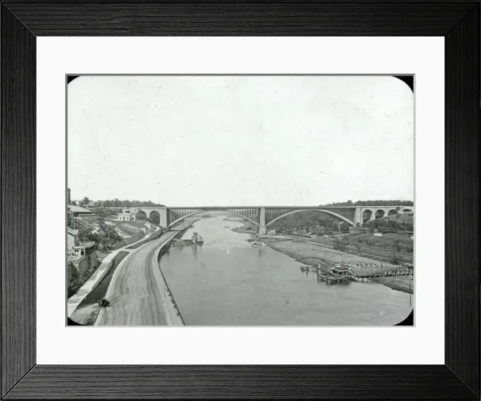 Framed Print : USA - Washington Bridge and Harlem River Framed Print : USA - Washington Bridge and Harlem River