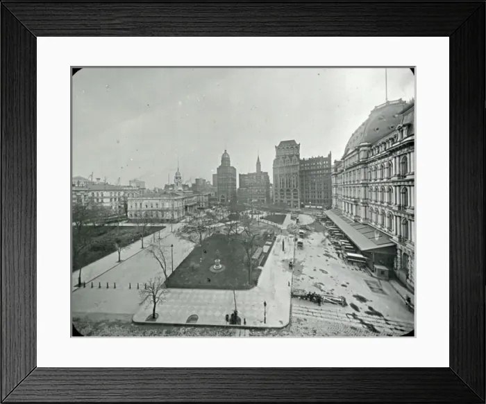 Framed Print : USA - City Hall and Park. New York City Hall Framed Print : USA - City Hall and Park. New York City Hall